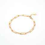 Large Link Chain Link Bracelet Gold Filled Extension